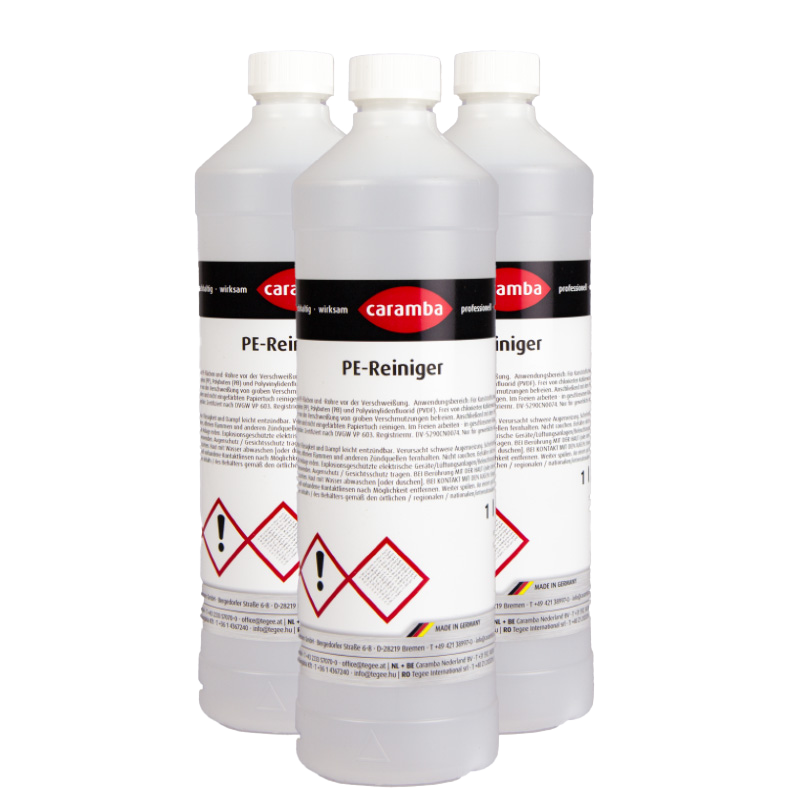 Caramba PE-Reiniger, drei 1.000-ml-Flaschen nach DVGW VP 603